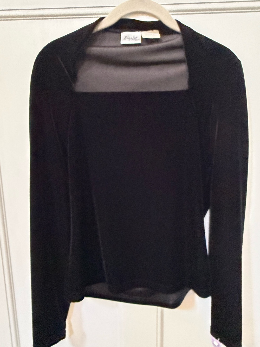 Vintage Blushe by Spiegel Velvet Black Top